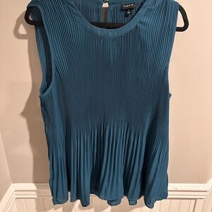 Torrid Blue Pleated Blouse